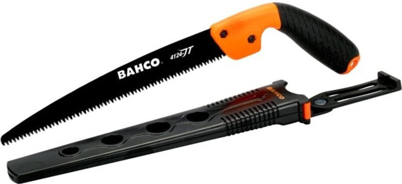 Bahco Astsäge mit 2-Komponenten-Griff und Holster für Arbeiten im Obst-, Wein- und Landschaftsbau, 5 ZpZ, 9 1/2