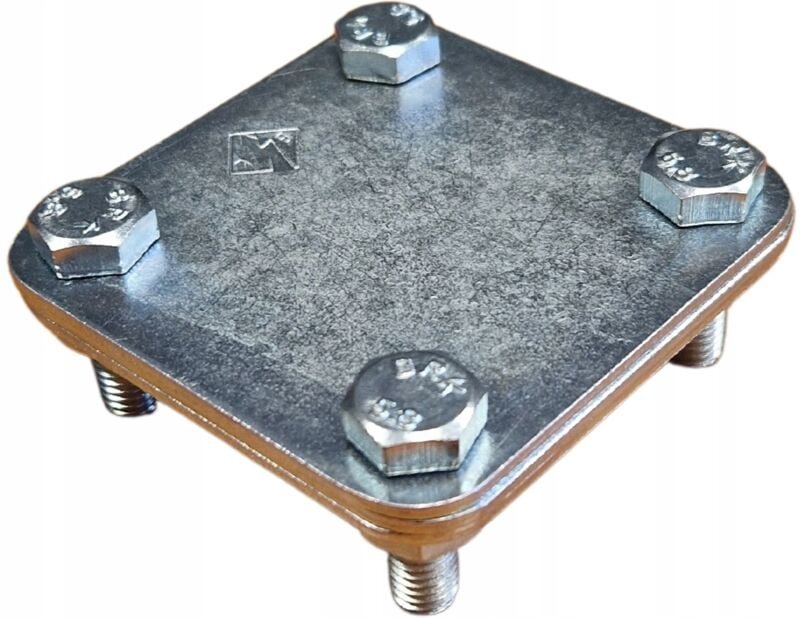 Blitzschutz-Kreuzverbinder für S-40-Band, 3x verzinkter Stahl