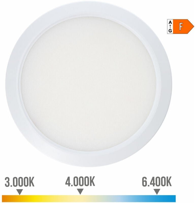 Thumbnail - EDM - Verstellbares LED-Downlight, Auf-/Einbau Ø22,5cm (20W, 2.050lm) Weiß 31509