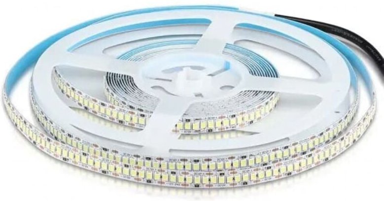 V-tac - Streifen led SMD2835 20W/m 5m 240 LED/m 2000Lm/m 12V Warmweiß IP20 10mm