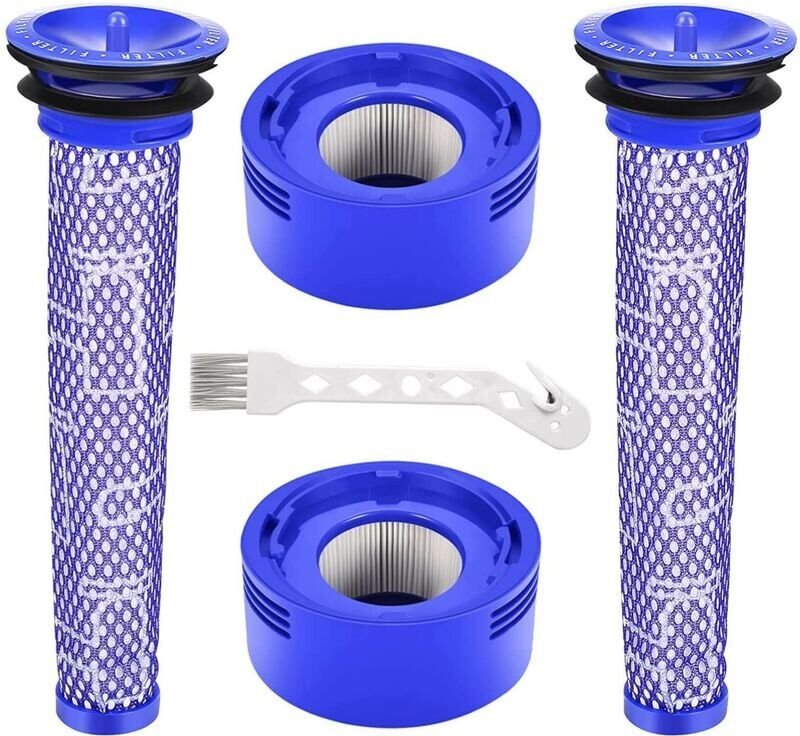 Thumbnail - Ymyny Ersatzfilterpaket für Dyson V7, V8 Staubsauger, 2 HEPA-Nachfilter und 2 Vorfilter 965661-01 und 967478-01