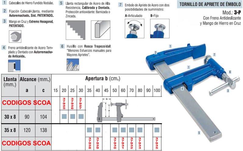 Drehkreuz Mod. 3P35x8 35 cm Kreuzgriff aus Eisen - Urko