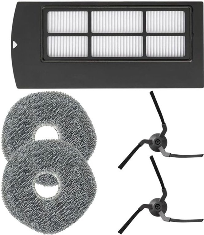 Seitenbürsten-Filter-Mopp-Pad für Clean X9 Pro Roboterstaubsauger