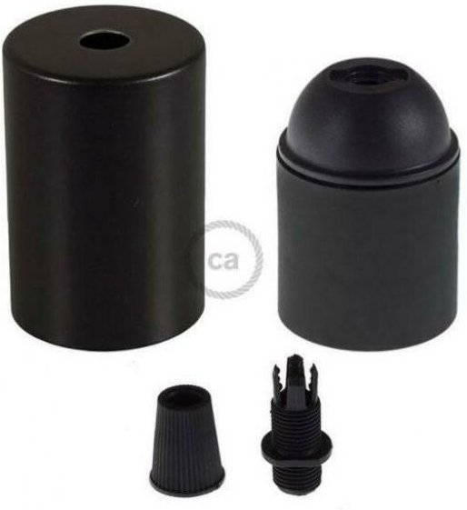 Creative Cables - Creative-cables italy kit fassung e27 zylindrisch schwarz kbm4011vn