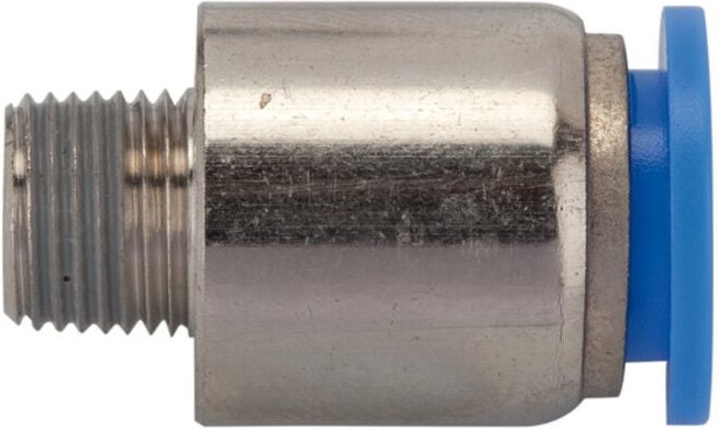 Riegler - Gerade Steckverschraubung »Blaue Serie«, rund, r 1/2 außen ø 10mm