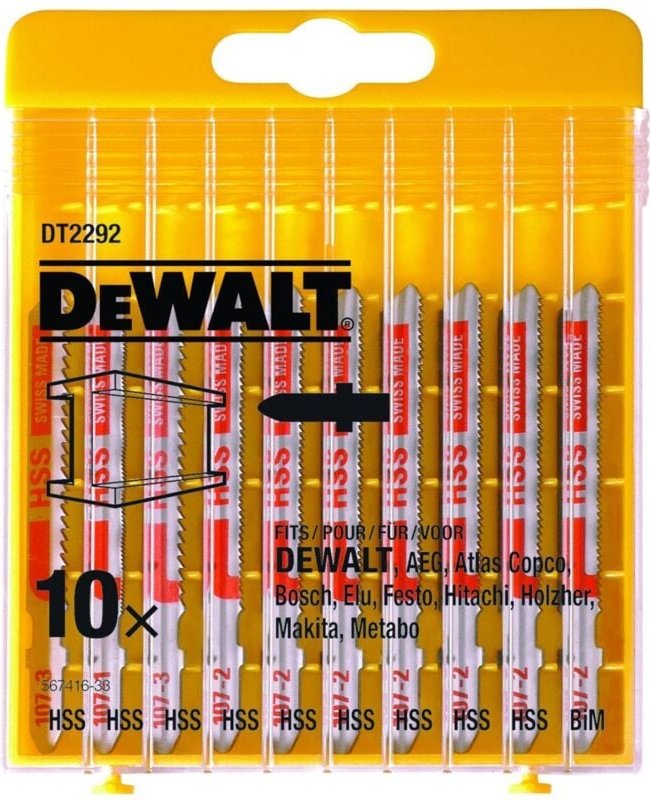 Stichsägeblätter-Set 10-tlg. Metall - Dewalt