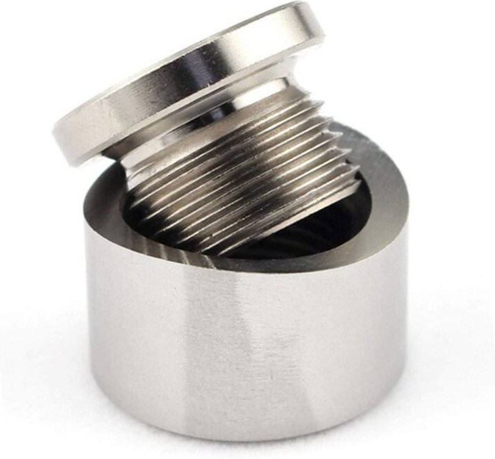 Tlily - Sauerstoffsensor-Spund mit Dichtungsstopfen Breitbandmutter Schweißspund M18x1,5