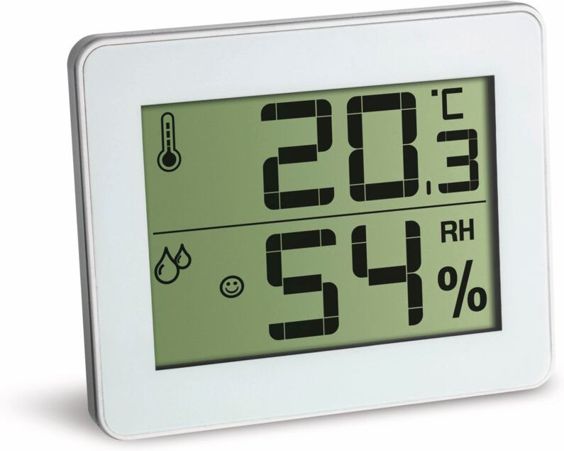 TFA - Digitales Thermo-Hygrometer 30.5027.02, weiß