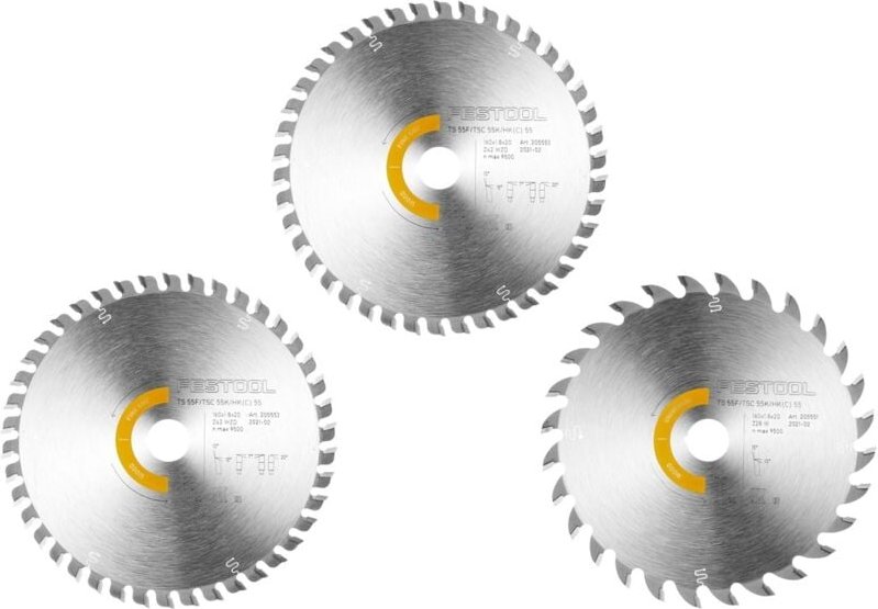 Kreissägeblatt-Set KSB-SORT/3 w 160x1,8 - Festool