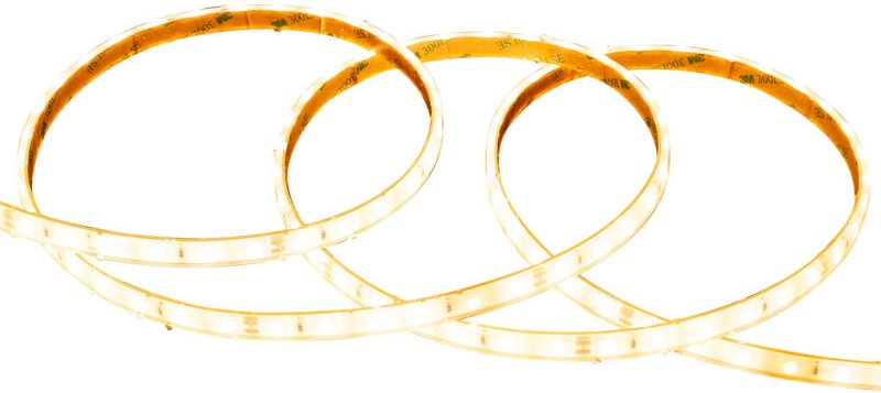 Efectoled - LED-Streifen 24V smd 60 LED/m 5m 5W/m 500lm/m Breite 10mm Schnitt 10cm Wasserdicht IP68 silicone flex 2700K ...