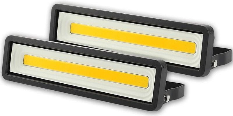 2er Set LED Flutlicht Außen 50W 4000LM, Einzelfluter, Leistungsstarker 220V Outdoor LED Strahler IP66 Wasserdicht, 3000K...