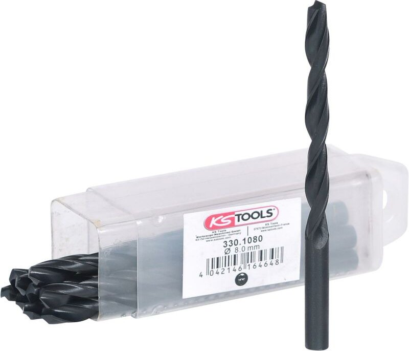 Hss-r Spiralbohrer, 8mm, 10er Pack