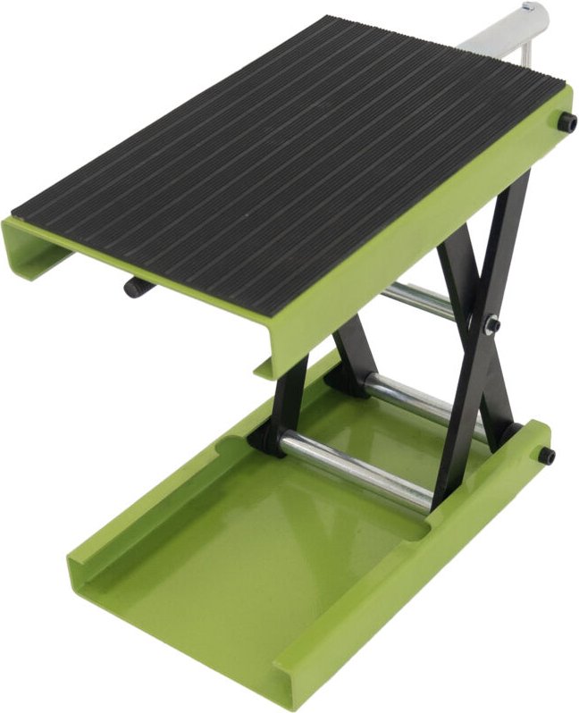 Baumarktplus - Motorradheber höhenverstellbar bis 500 kg Stahl grün Motorradhebebühne Scherenheber Montagebock