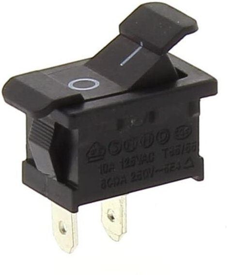 Black&decker - Schalter mit 2 Kabelschuhen schwarz für Schleifmaschine