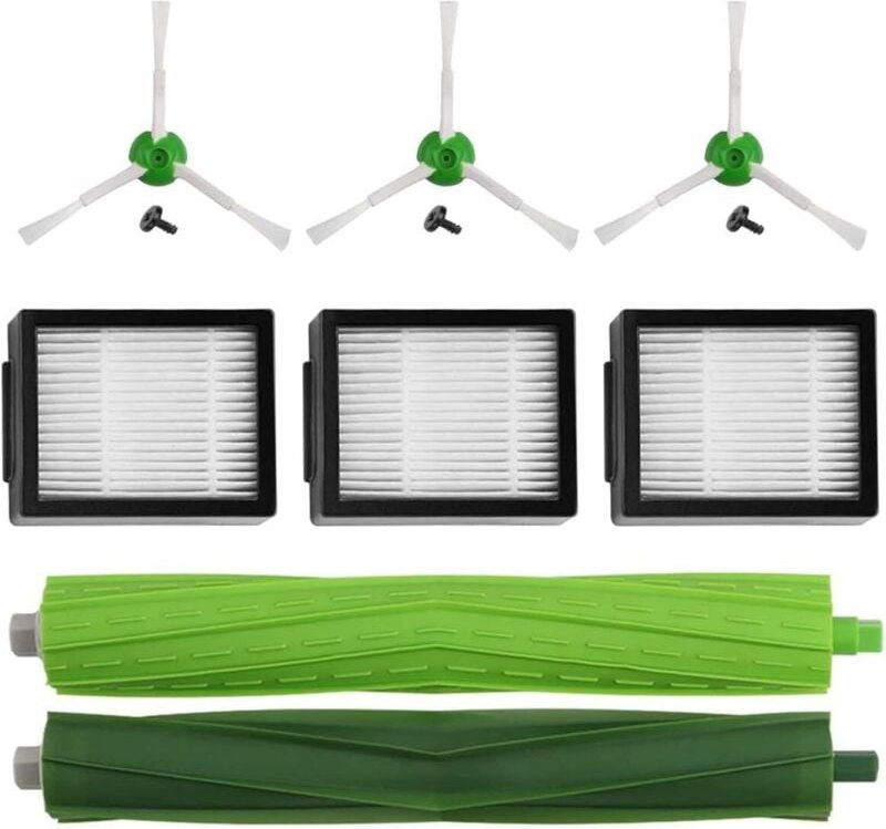 Zubehör-Teilesatz, kompatibel mit Filtern und Bürsten der Serien i3/i3+/i4/i7/i7+/E5/E6/E7 für Staubsauger