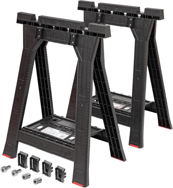 Qbrick System - Werkstattbock Set + Custom Connect 2 Stück 580 x 770 mm 350 kg