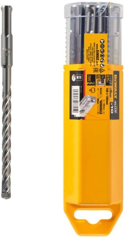 DeWALT Zubehör - SDS-Plus Hammerbohrer-Set, 10-teilig, Durchmesser 8 mm DT8965