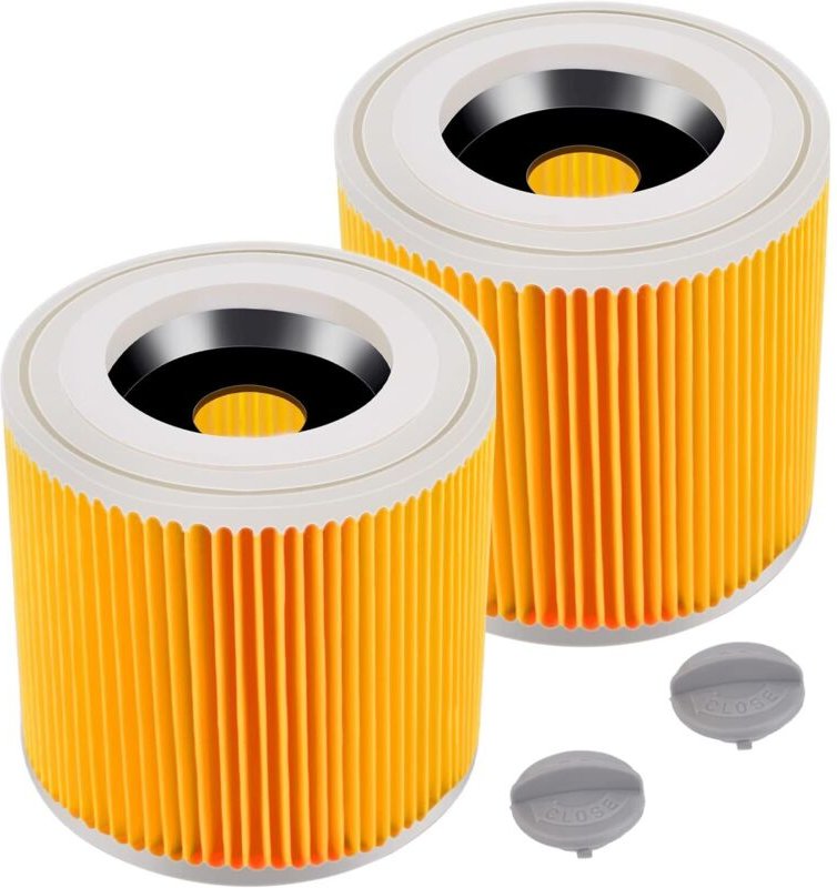 Filter für Kärcher Premium-Staubsauger der Serien WD, WD2, WD3, WD3P, A2004, MV2 und MV3, Ersatzfilter für Kärcher-Staub...
