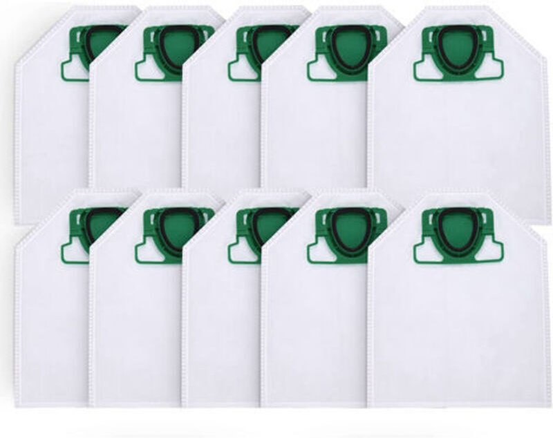 10 Staubsaugerbeutel für Vorwerk Kobold VK200 FP200, 5-lagiges Mikrofleece, hocheffiziente Filtration für Allergiker