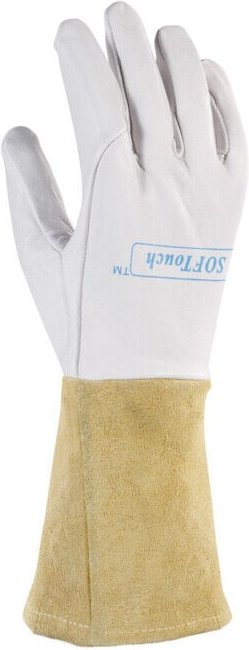 Weldas - Schweißerhandschuhe Größe xxl (10,5) natur/orange ( 4702005019 )