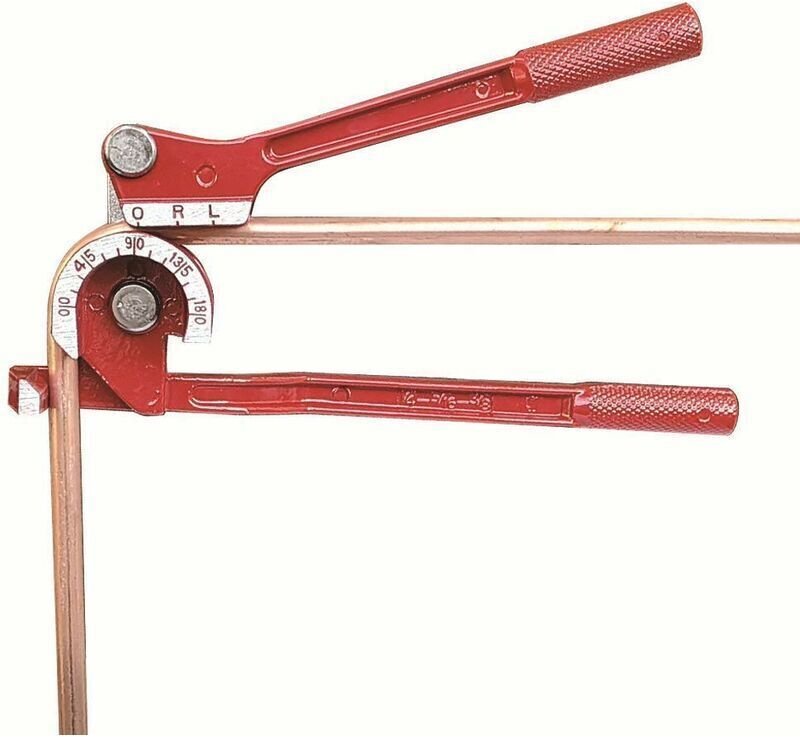 Manuelle Rohrbiegemaschine mit 180°-Winkel für Kupfer- und Aluminiumrohre (1/4", 5/16", 3/8")