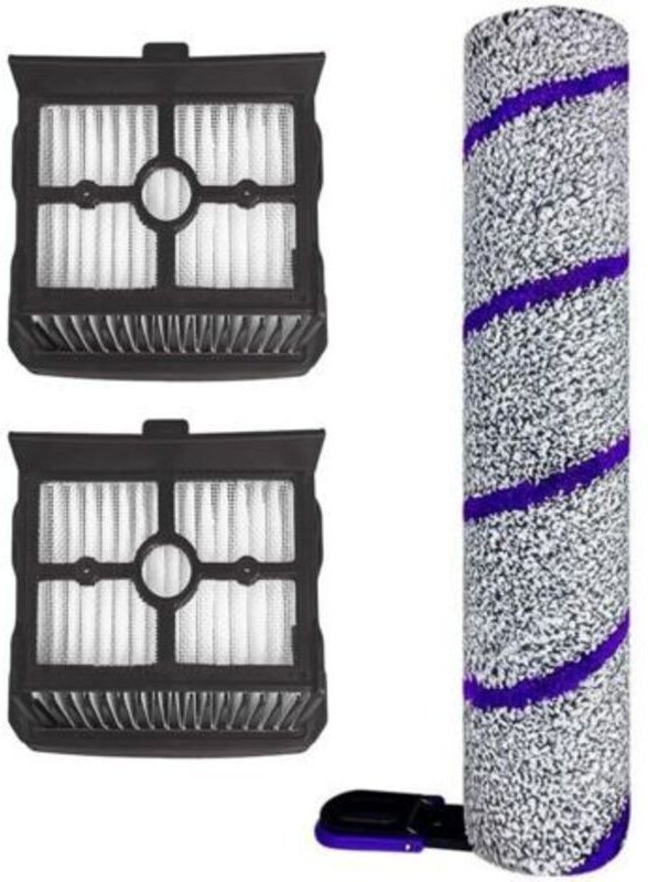 Walzenbürste mit HEPA-Filter für Staubsauger. Zubehör für Trocken- und Nassbodenreinigungssysteme (1 Walzenbürste + 2 HE...