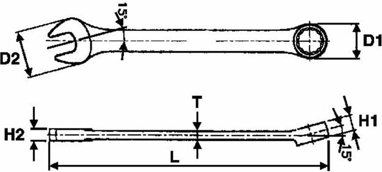 Ring-Maulschlüssel, 20mm Tengtools 600520