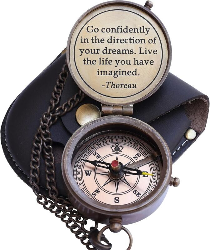 Abschlussgeschenke mit Kompass, coole Abschlussgeschenke für ihn, beste Abschlussgeschenke für Männer, College-Abschluss...