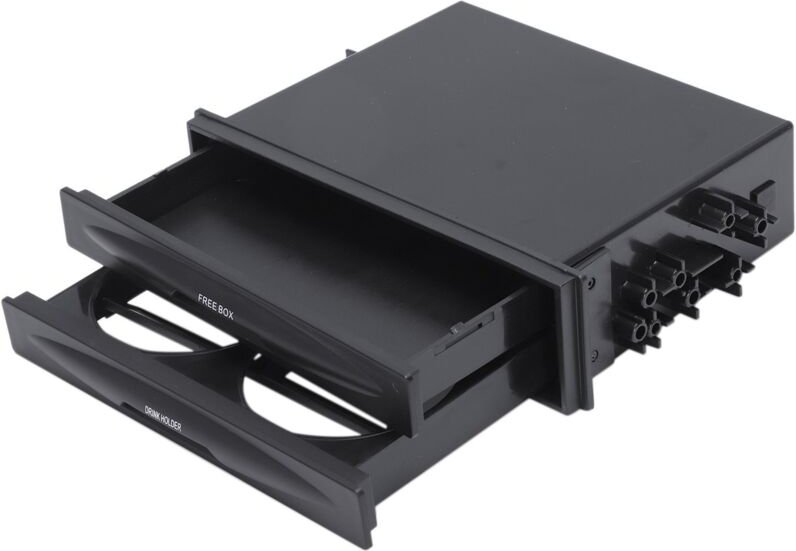 Universal Auto Armaturenbrett Trim Doppel Din Radio Tasche Kit Getränkehalter Aufbewahrungsbox