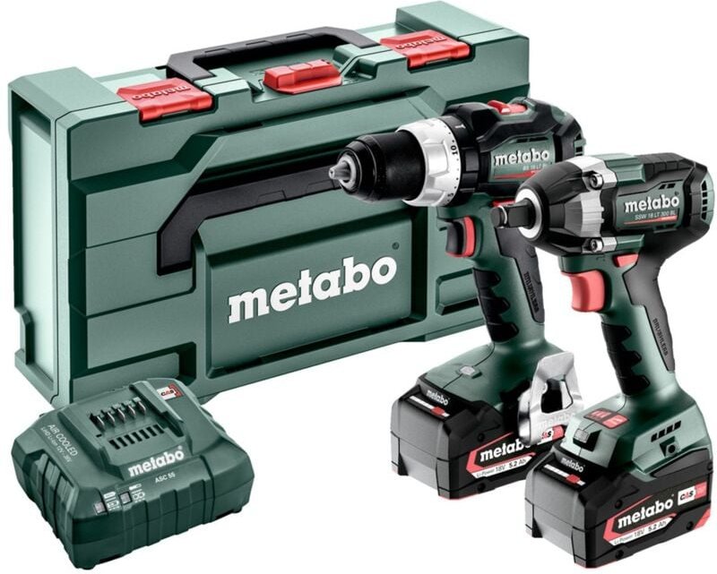 Metabo - Akku Combo Set 2.9.3 18V, bs 18 lt bl + ssw 18 lt 300 bl x 145 l