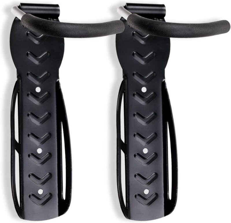 Linghhang - 2er-Set schwarze Fahrradständer - Fahrradständer, Wandhalterungen - für 2 Fahrräder