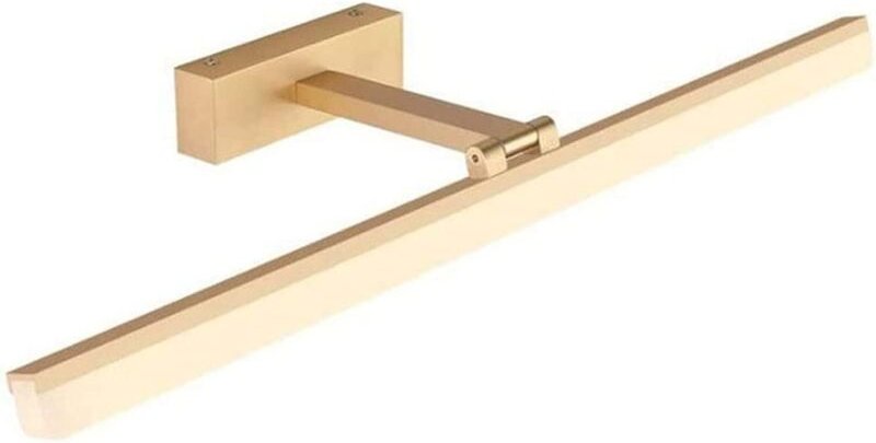 LED-Badezimmerspiegelleuchte, 12 W, 50 cm, Gold, 3000 K warmweißes Licht