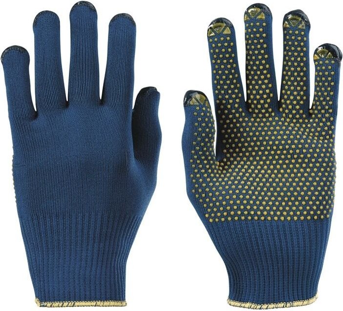 Thumbnail - 914/7 Handschuhe PolyTRIX bn 914 Gr.7 blau/gelb Polymid en 388 Kate - Honeywell
