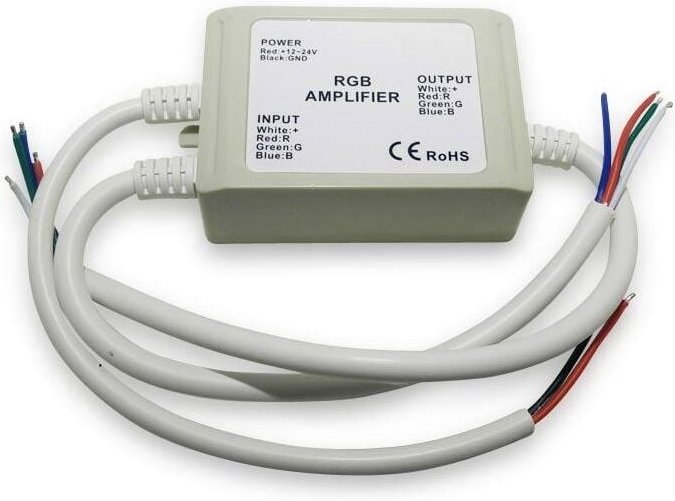 Signal Verstärker Repeater RGB 12-24V DC IP67 4A