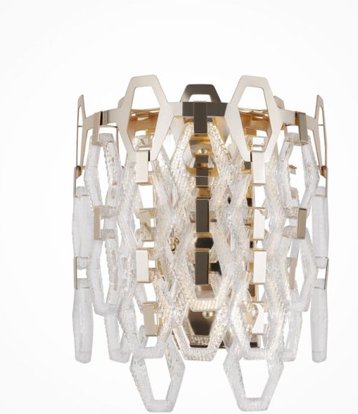 Maytoni Tissage Klassische 2-flammige Wandleuchte Gold E14