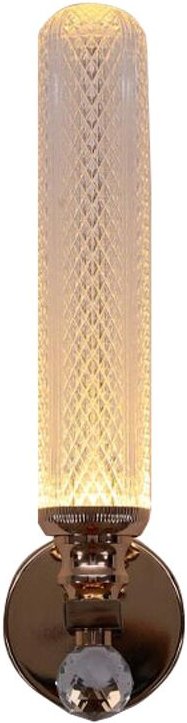 Dilly – Wandleuchte 350 x 100 mm, 1 x G4, französisches Gold, Hardware + Acryl