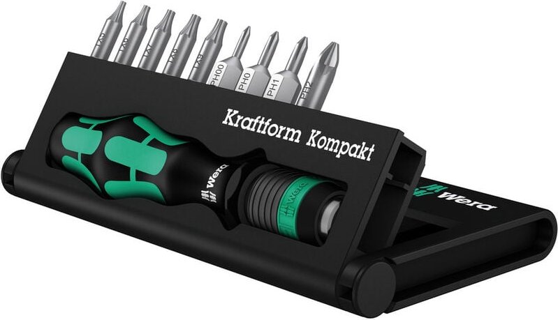 Kraftform Kompakt 11 Plus 05 135942 001 Bit-Set 10teilig Kreuzschlitz Phillips, Innen-TORX - Wera