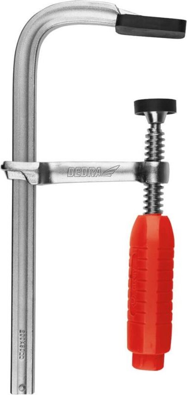 DEDRA Zimmermannszwinge F geschmiedet 500 x 120 mm – Gusseisen/Stahl, stabile Konstruktion