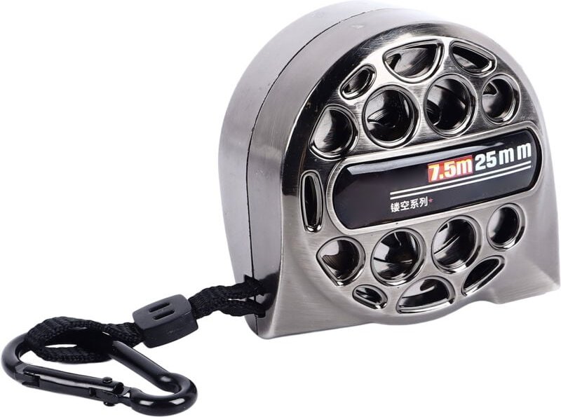 7,5 m langes, vernickeltes Maßband – wasserdichtes und rostbeständiges Hohlmaßband – ideal für Messungen zu Hause und au...