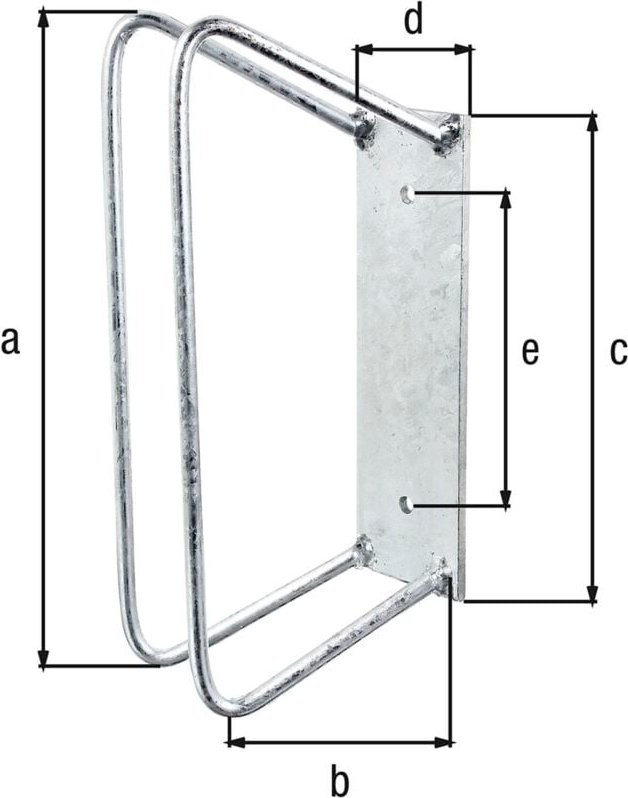 Fahrradhalterung Wand Fahrradhalter 90 Grad für Radbreiten von 25 - 53 mm