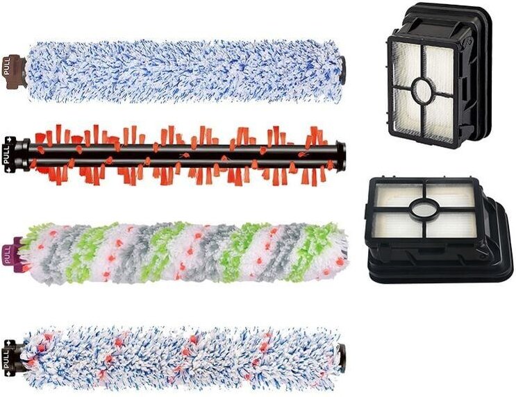 6-teiliges Zubehör für Bissell Crosswave 3-in-1-Staubsauger, Ersatzbürste, Ersatzfilter für Bissell CrossWave 1866/2306/...
