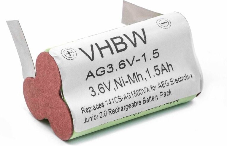Vhbw - NiMH Akku 1500mAh (3.6V) kompatibel mit Staubsauger Home Cleaner Heimroboter Ersatz für aeg / Elektrolux Type 141