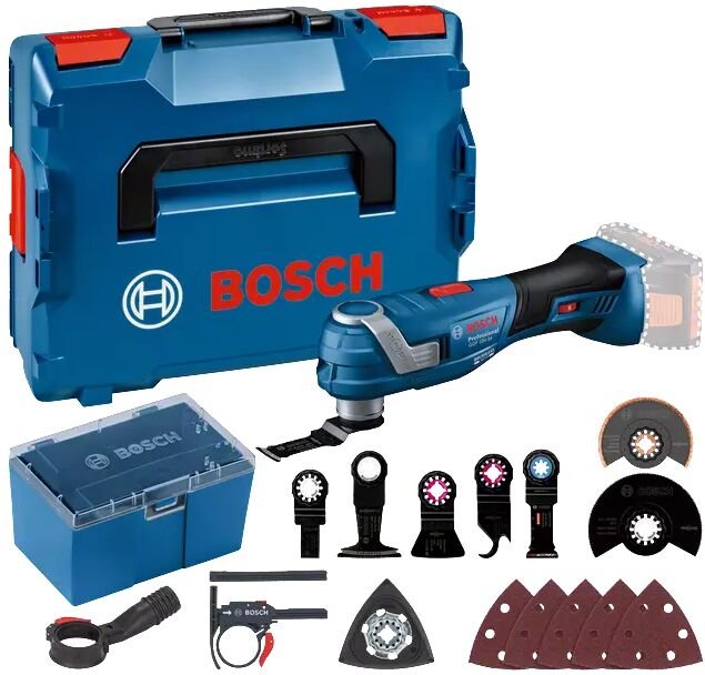 Bosch Professional - Bosch Akku-Multi-Cutter gop 18V-34 + Zubehör + l-boxx ohne Akku und Ladegerät