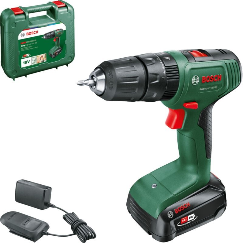 Akku-Schlagbohrmaschine EasyImpact 18V-38 inkl. Akku und Ladegerät Schlagschrauber - Bosch