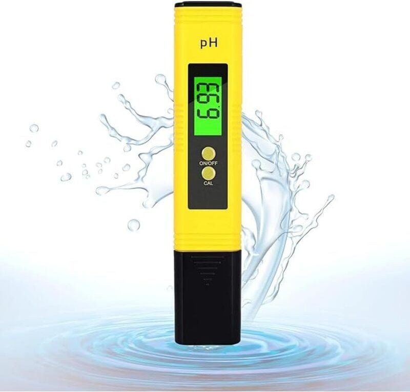 PH Messgerät, PH Wert Messgerät, PH Meter mit LCD Anzeige, PH Tester Tragbarer für Wasser Pool Aquarium Trinkwasser pH M...