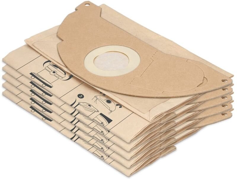 10er-Pack Staubsaugerbeutel kompatibel für WD2, MV2, ersetzt 6.904-322.0