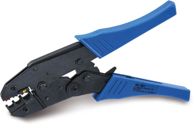 Crimpzange für isolierte Flachstecker