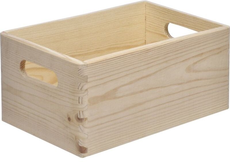 Stapelbox Holz Gr. s 30 x 20 x 13,5 cm Holzbox Aufbewahrungsbox Box