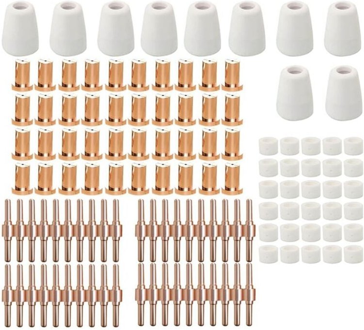 120 stücke Erweiterte PT-31 Plasmaschneider-Verbrauchsmaterialien, PT31 Brenner-Schneidverbrauchsmaterialien