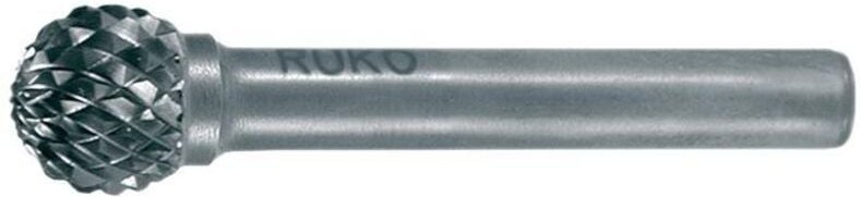 Ruko - Frässtift kud Schaft-Ø 3 mm ø 3 mm Kopflänge 2,7 mm Hartmetall Blank Verzahnung kvz 4